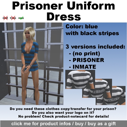 MSM Prisoner Uniform - Dress blue black