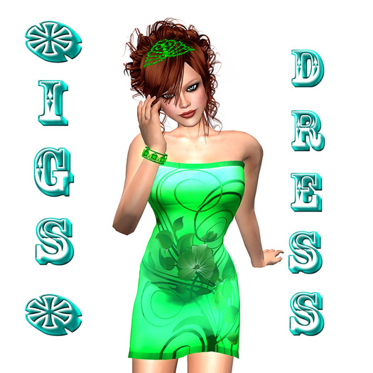 *IGS* Green Mini- Dress