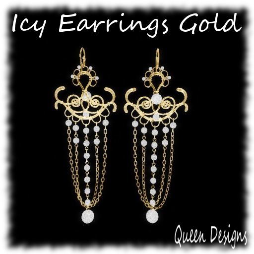 Icy Earrings Gold