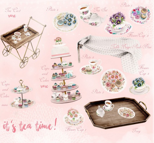 Belle Epoque { It's Tea Time! } Table Blue (Box)