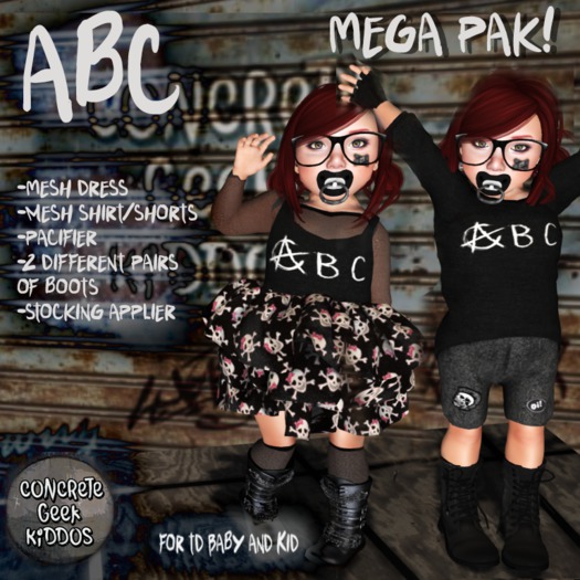 Concrete Geek ABC Outfit Mega Pack