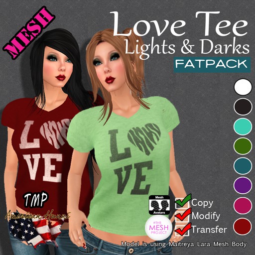 AH Love Tee Fatpack TMP