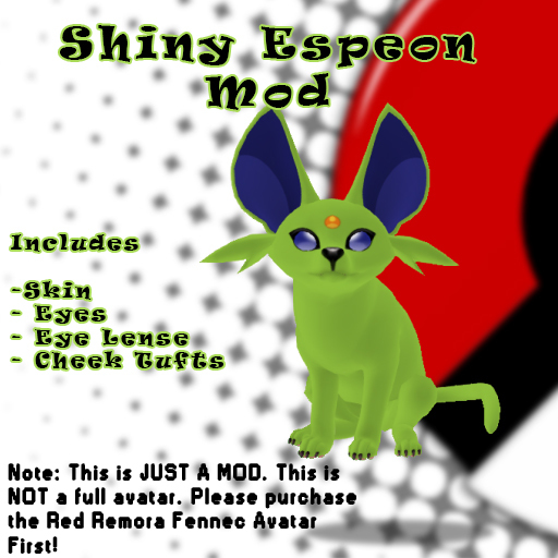 [WP]Red Remora Fennec Espeon Shiny Mod Kit