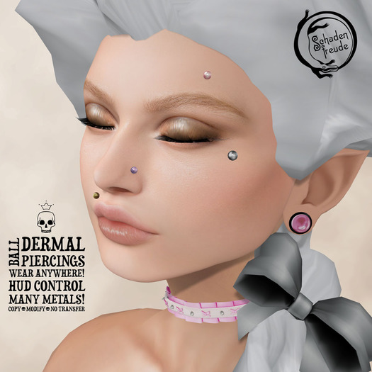 Schadenfreude Ball Dermal Piercings