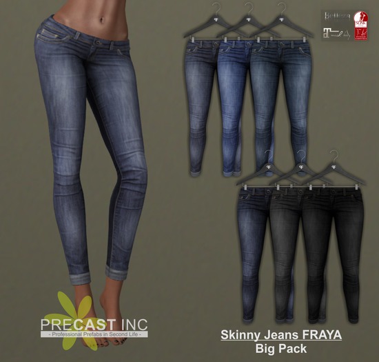 PRECAST Inc. - Skinny Jeans FRAYA - Big Pack