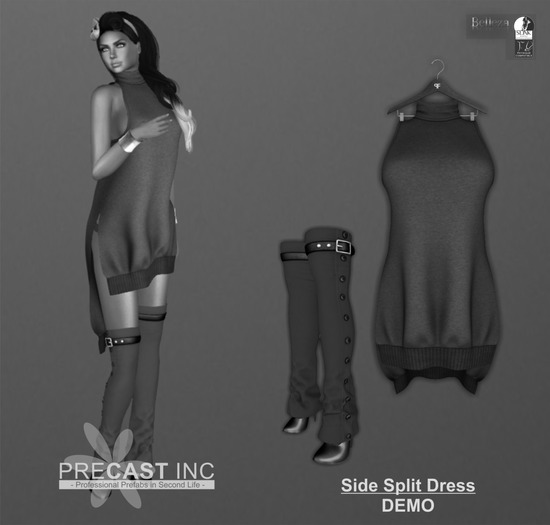 PRECAST Inc. - Side Split Dress --- DEMO