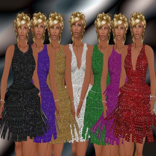 Glittery Cocktail Dress Gold