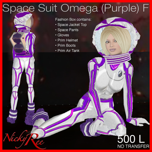 Nicky Ree Bodysuits - Space Suit Omega (Purple) F