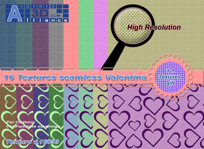 Valentine Fabric textures V16033 Seamless VALENTINA