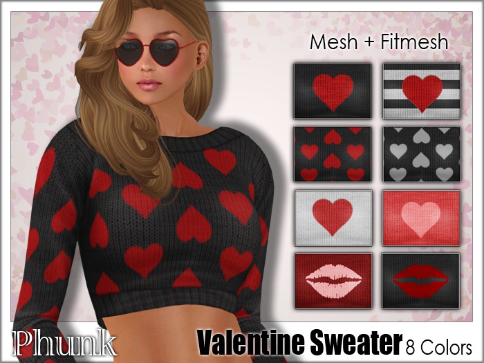 [Phunk] Valentine Sweater (8 Designs)