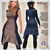 [V/W] Adrya II Blue - Medieval fantasy tunic in 5 fitmesh sizes + Belleza, Slink, Maitreya, TMP, Tonic & Omega app