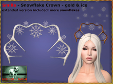 Bliensen + MaiTai - Smilla - Snowflake Crown - gold & ice