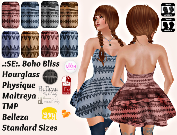 .:SE:. Boho Bliss Mesh Dress