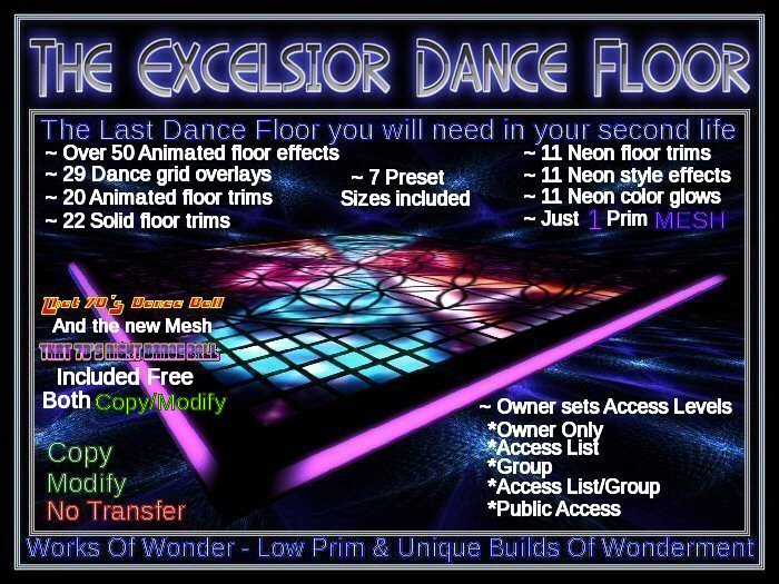 Excelsior Dance Floor -Mesh- Dance Ball Included