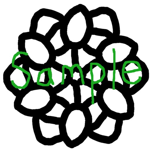 Doodad Colorable Simple: Flower Petals