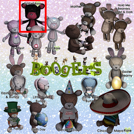 <:*BoOgErS*:> Garnet Bear RARE
