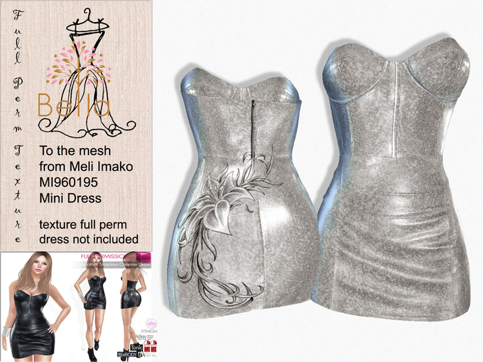 BELLA texture MI960195 & MI961314 Strapless Chemise Mini Dress 13