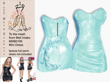 BELLA texture MI960195 & MI961314 Strapless Chemise Mini Dress 11