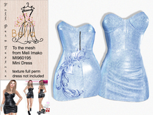 BELLA texture MI960195 & MI961314 Strapless Chemise Mini Dress