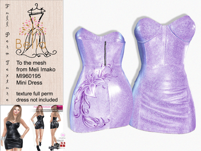 BELLA texture MI960195 & MI961314Strapless Chemise Mini Dress 9
