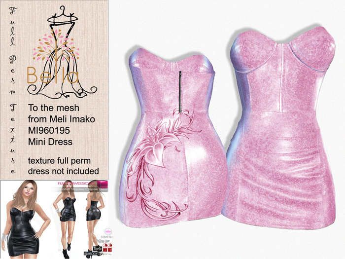 BELLA texture MI960195 & MI961314 Strapless Chemise Mini Dress 8
