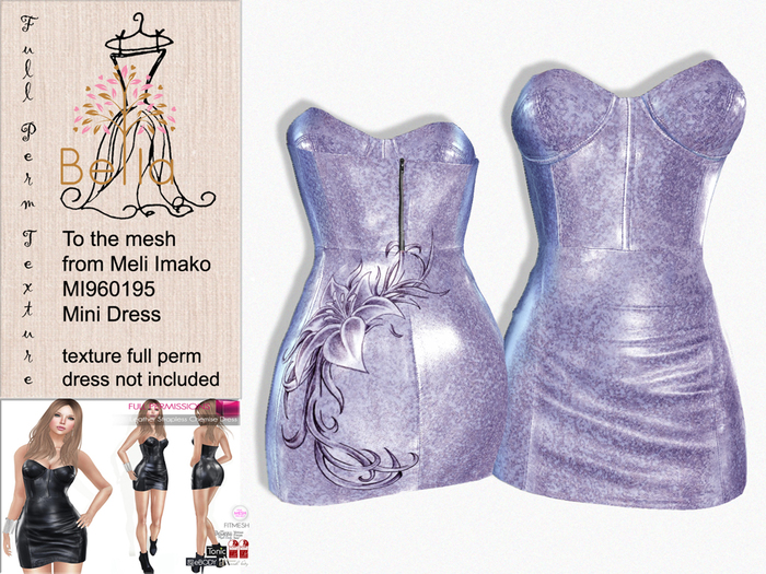 BELLA texture MI960195 & MI961314 Strapless Chemise Mini Dress 7