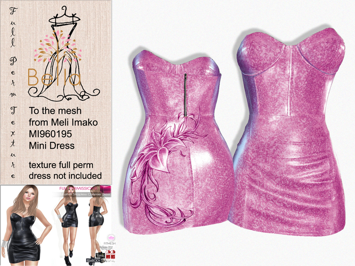 BELLA texture MI960195 & MI961314 Strapless Chemise Mini Dress 4