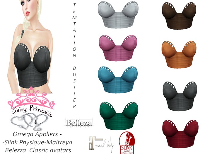 Temptation  *Sexy Princess* Bustier Fatpack