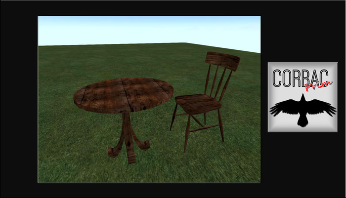 CorbacPrim - Round table & chair 3+1Li