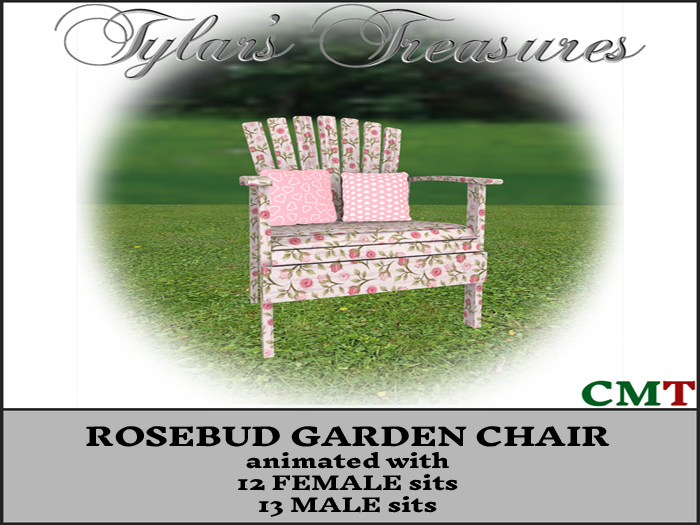 .:TT:.  ROSEBUD GARDEN CHAIR BOX
