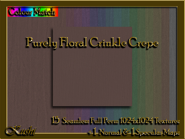 Purely Floral CRINKLE CREPE Textures 