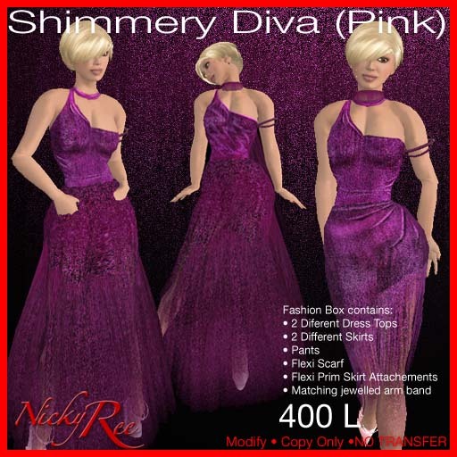 Shimmery Diva (Pink)