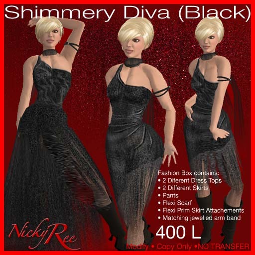 Shimmery Diva (Black)