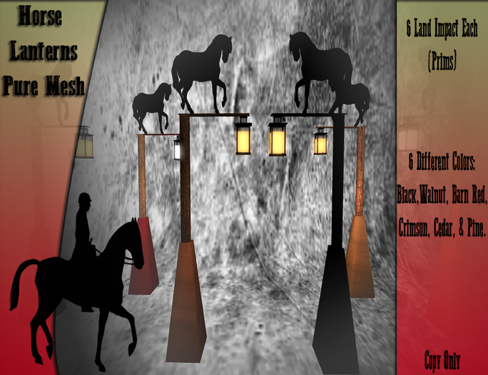 Western Horse Lanterns Pack