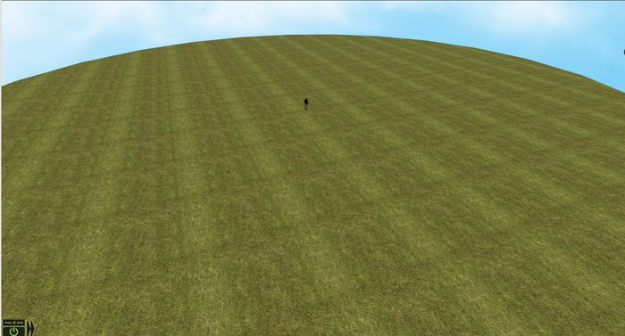 1/4 sim - 128 m x 128m circular texture change platform - 1LI