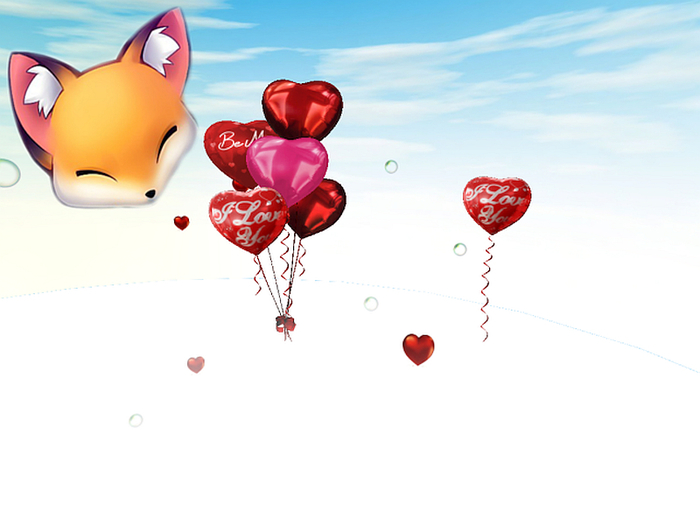 Valentine's Day Heart Shape Balloons (two flavors in the package)