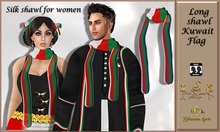 Long shawl Kuwait Flag