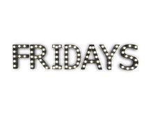 [Px] "FRIDAYS" Illuminated Light Bulbs Sign