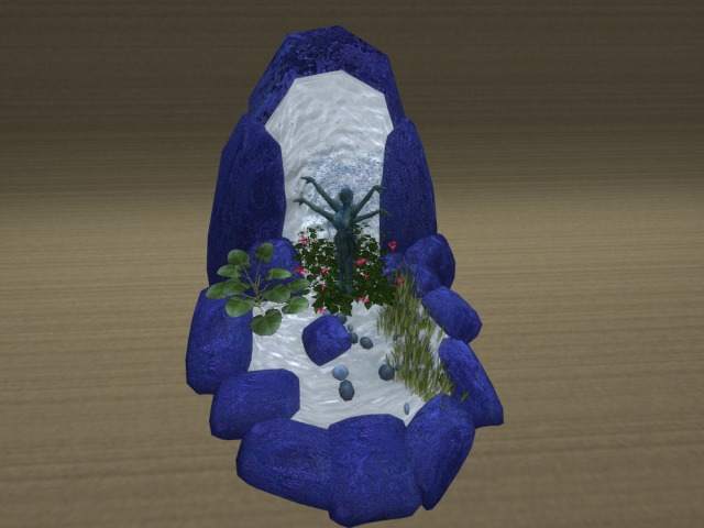GG GlamStuff Goddess Kali Waterfall Lapis