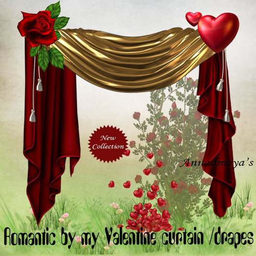 Romantic by my Valentine curtain /drapes R. 2