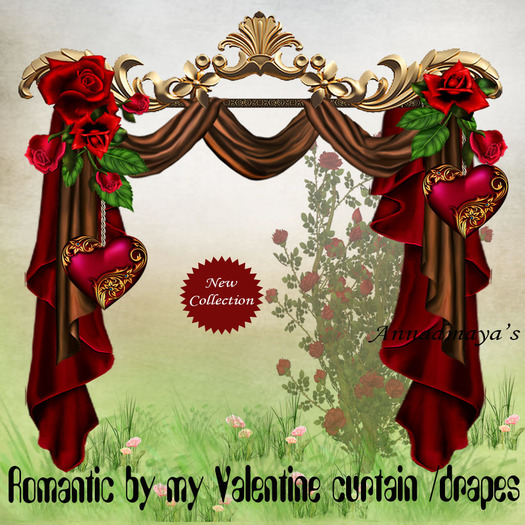 Romantic by my Valentine curtain /drapes R. 6