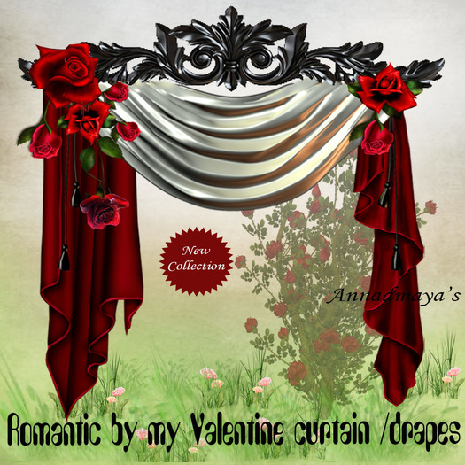 Romantic by my Valentine curtain /drapes R. 3