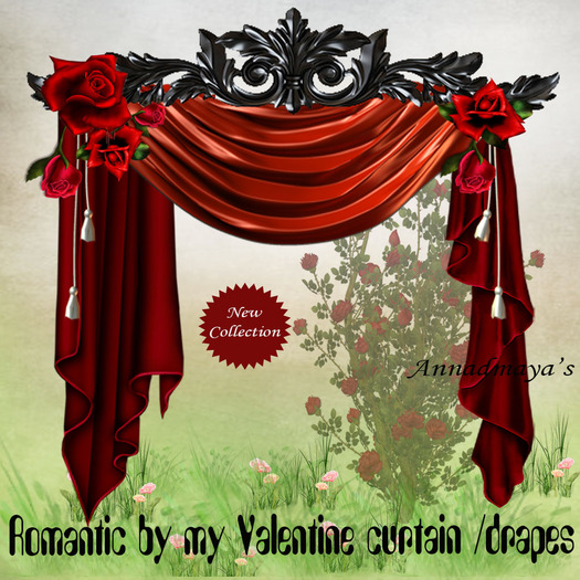 Romantic by my Valentine curtain /drapes R. 4