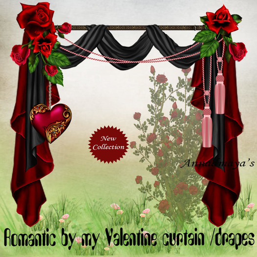 Romantic by my Valentine curtain /drapes R. 12