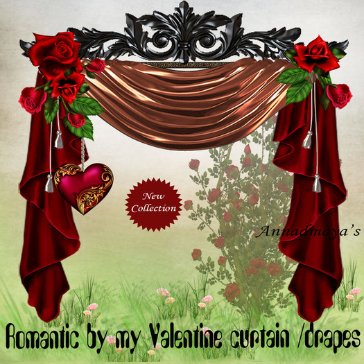 Romantic by my Valentine curtain /drapes R. 15