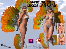 carnaval 2017 leque laranja verde unpac