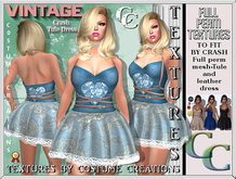 CRASH TULE DRESS TEXTURE VINTAGE T1 - FULL PERM