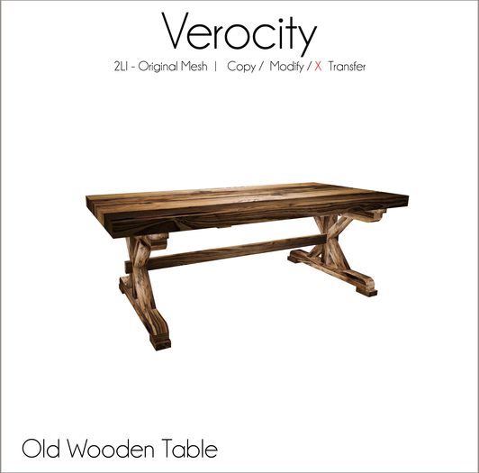 Verocity - Old Wooden Table (Add)