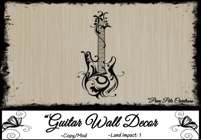 ~PPC~ Guitar Wall Decal