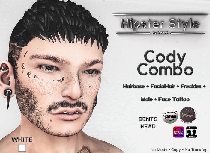 [Hipster Style] Cody COMBO WHITE  (Wear Me)
